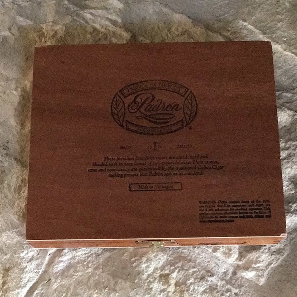 Padron Premium Wood Empty Cigar Box